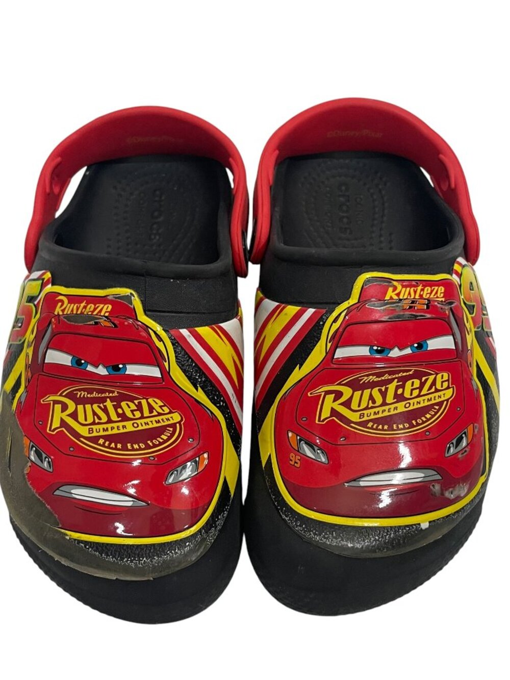 Disney Cars Lightning McQueen Crocs Children 11 Rusteze Light Up Clog Rubber